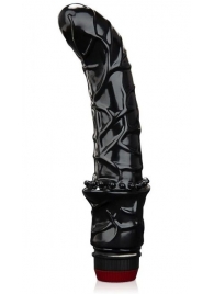 Черный вибромассажер простаты 6  Premium Prostate Massager - BlueLine - в Армавире купить с доставкой