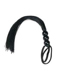 Черная силиконовая плеть Silicone Whip - 32 см. - Easy toys - купить с доставкой в Армавире