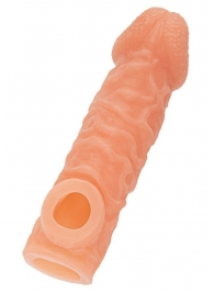 Телесная закрытая насадка с шершавой головкой Cock Sleeve Size M - 15,6 см. - KOKOS - в Армавире купить с доставкой