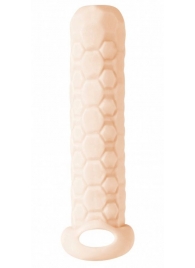 Телесный фаллоудлинитель Homme Long - 13,5 см. - Lola Games - в Армавире купить с доставкой
