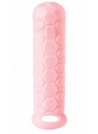 Розовый фаллоудлинитель Homme Long - 15,5 см. - Lola Games - в Армавире купить с доставкой