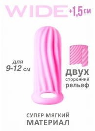 Розовый фаллоудлинитель Homme Wide - 11 см. - Lola Games - в Армавире купить с доставкой