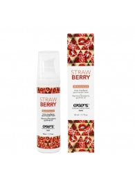 Разогревающее массажное масло  с ароматом клубники Gourmet Strawberry - 50 мл. - Exsens - купить с доставкой в Армавире
