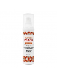 Разогревающее массажное масло Gourmet White Peach Organic с органическими ингредиентами - 50 мл. - Exsens - купить с доставкой в Армавире