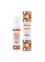 Разогревающее массажное масло Gourmet White Peach Organic с органическими ингредиентами - 50 мл. - Exsens - купить с доставкой в Армавире