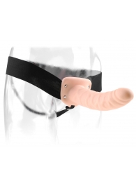 Полый страпон 8  Hollow Strap-On телесного цвета - 19 см. - Pipedream - купить с доставкой в Армавире