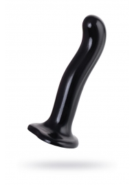 Черный стимулятор для пар P G-Spot Dildo Size M - 18 см. - Strap-on-me - в Армавире купить с доставкой