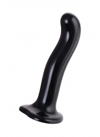 Черный стимулятор для пар P G-Spot Dildo Size M - 18 см. - Strap-on-me - в Армавире купить с доставкой