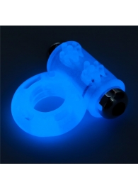 Голубое, светящееся в темноте эрекционное виброкольцо Lumino Play Vibrating Penis Ring - Lovetoy - в Армавире купить с доставкой