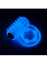 Голубое, светящееся в темноте виброкольцо Lumino Play Vibrating Penis Ring - Lovetoy - в Армавире купить с доставкой