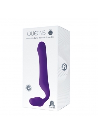Фиолетовый безремневой страпон Queens L - Adrien Lastic - купить с доставкой в Армавире