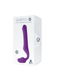 Лиловый безремневой страпон Queens M - Adrien Lastic - купить с доставкой в Армавире