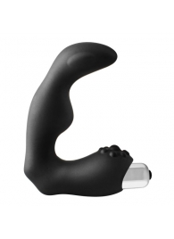 Черный вибромассажер простаты FantASStic Vibrating Prostate Massager - 11,3 см. - Dream Toys - в Армавире купить с доставкой