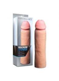 Телесная фаллическая насадка на пенис Magnum Xtender - 23 см. - Blush Novelties - в Армавире купить с доставкой