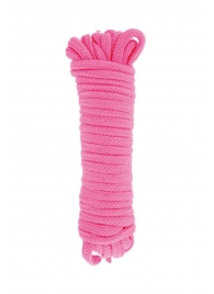 Розовая веревка для связывания Sweet Caress Rope - 10 метров - Sweet Caress - купить с доставкой в Армавире