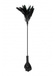 Двусторонний стек-щекоталка Sweet Caress Feather Whip - 58 см. - Sweet Caress - купить с доставкой в Армавире