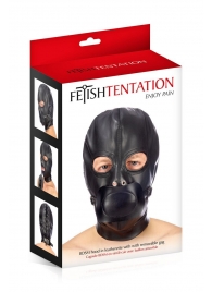 Маска-шлем с прорезями для глаз и регулируемым кляпом - Fetish Tentation - купить с доставкой в Армавире