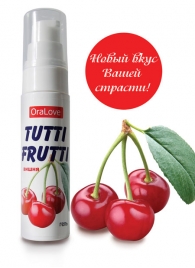 Гель-смазка Tutti-frutti с вишнёвым вкусом - 30 гр. - Биоритм - купить с доставкой в Армавире