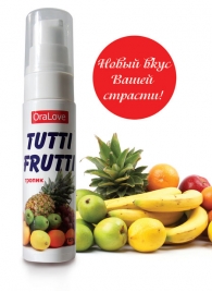 Гель-смазка Tutti-frutti со вкусом тропических фруктов - 30 гр. - Биоритм - купить с доставкой в Армавире