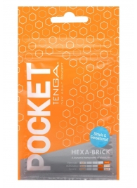 Карманный мастурбатор HEXA-BRICK - Tenga - в Армавире купить с доставкой