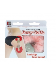 Металлические наручники с розовой меховой опушкой METAL HANDCUFF WITH PLUSH PINK - Dream Toys - купить с доставкой в Армавире