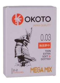 Набор из 4 презервативов OKOTO MegaMIX - Sitabella - купить с доставкой в Армавире