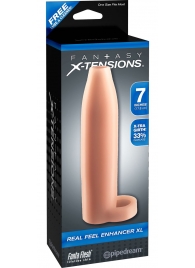 Телесная насадка Real Feel Enhancer XL - 17 см. - Pipedream - в Армавире купить с доставкой