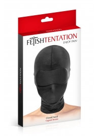 Сплошная маска-шлем с имитацией повязки для глаз - Fetish Tentation - купить с доставкой в Армавире