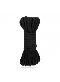 Черная хлопковая веревка для связывания Bondage Rope - 10 м. - Lux Fetish - купить с доставкой в Армавире