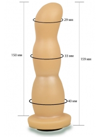 Телесная рельефная насадка Harness - 15,9 см. - LOVETOY (А-Полимер) - купить с доставкой в Армавире