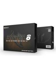 Черный вибромассажер простаты Nexus Simul8 Stroker Edition с кольцами для пениса и мошонки - Nexus Range - в Армавире купить с доставкой