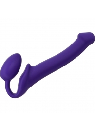 Фиолетовый безремневой страпон Silicone Bendable Strap-On - size M - Strap-on-me - купить с доставкой в Армавире