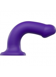 Фиолетовый фаллоимитатор-насадка Strap-On-Me Dildo Dual Density size L - 19 см. - Strap-on-me - купить с доставкой в Армавире