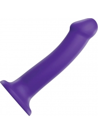 Фиолетовый фаллоимитатор-насадка Strap-On-Me Dildo Dual Density size L - 19 см. - Strap-on-me - купить с доставкой в Армавире