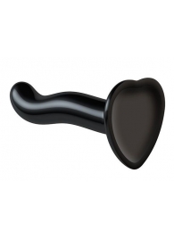 Черный фаллоимитатор-насадка Strap-On-Me P G spot Dildo size S - 16,4 см. - Strap-on-me - купить с доставкой в Армавире