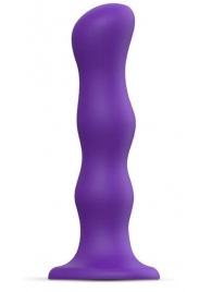 Фиолетовая насадка Strap-On-Me Dildo Geisha Balls size XL - Strap-on-me - купить с доставкой в Армавире