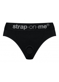 Черные трусики для насадок Heroine Lingerie Harness - size L - Strap-on-me - купить с доставкой в Армавире