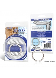 Стальное эрекционное кольцо STEEL COCK RING - 4.5 см. - BlueLine - в Армавире купить с доставкой