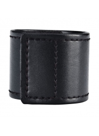 Хомут-утяжка для мошонки из искусственной кожи на липучке VELCRO BALL STRETCHER- 4 см. - BlueLine - в Армавире купить с доставкой