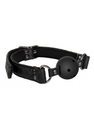 Черный кляп-шарик BALL GAG DIAMOND - Dream Toys - купить с доставкой в Армавире
