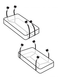 Фиксаторы для кровати WRAPAROUND MATTRESS RESTRAIN - Pipedream - купить с доставкой в Армавире