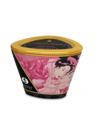 Массажная свеча Rose Petals с ароматом розы - 170 мл. - Shunga - купить с доставкой в Армавире
