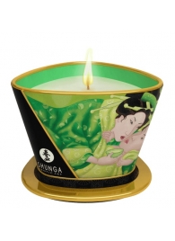 Массажная свеча Exotic Green Tea с ароматом зелёного чая - 170 мл. - Shunga - купить с доставкой в Армавире