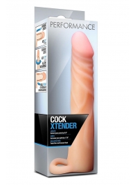 Телесная насадка на пенис Cock Xtender - 17,7 см. - Blush Novelties - в Армавире купить с доставкой
