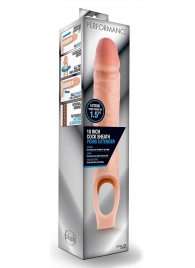 Телесная насадка на пенис 10 Inch Cock Sheath Extender - 25 см. - Blush Novelties - в Армавире купить с доставкой