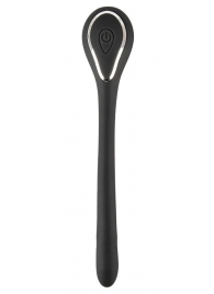 Черный гибкий уретральный стимулятор с вибрацией Vibrating Bendable Dilator - 13,5 см. - Orion - купить с доставкой в Армавире