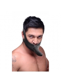 Черный кляп-страпон Masters Mini Face Fuck Strap-On - 14 см. - XR Brands - купить с доставкой в Армавире