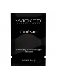 Крем для массажа и мастурбации Wicked Stroking and Massage Creme - 3 мл. - Wicked - купить с доставкой в Армавире
