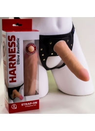 Страпон Харнесс из трусиков и насадки-фаллоса - 17,5 см. - LOVETOY (А-Полимер) - купить с доставкой в Армавире