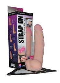 Реалистичный фаллос на поясе Harness - 20,5 см. - LOVETOY (А-Полимер) - купить с доставкой в Армавире